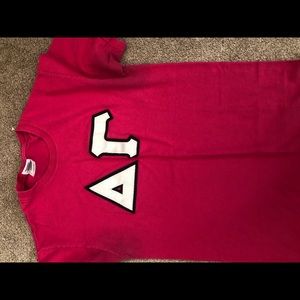 pink dg letters t-shirt